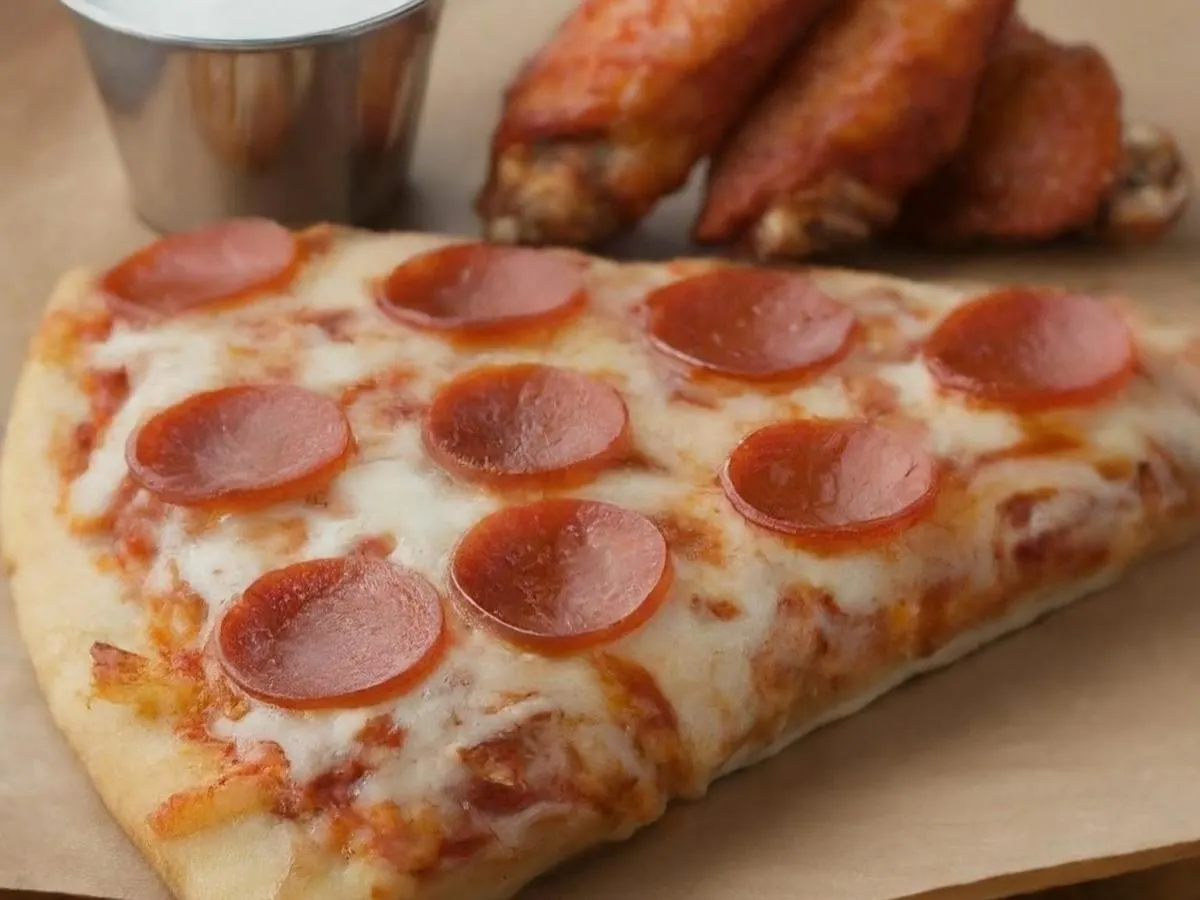 Personal Pepperoni Pizza and Boneless BBQ Wings