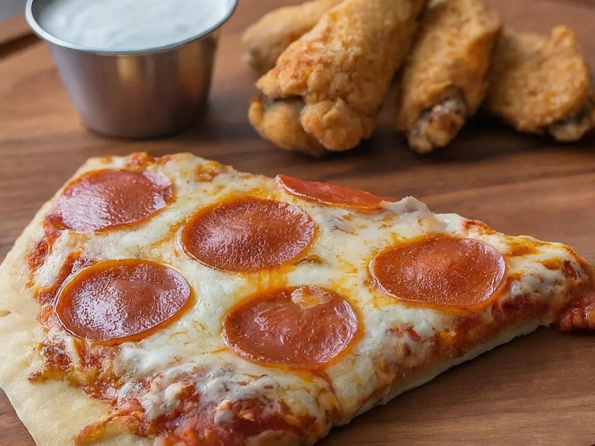 Personal Pepperoni Pizza and Boneless Plain Wings
