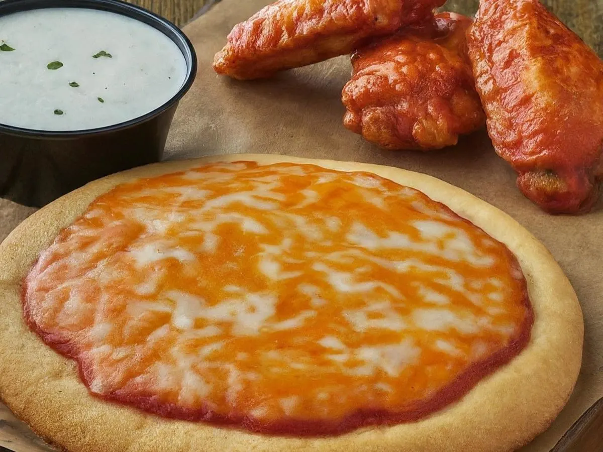 Personal Cheese Pizza and Boneless Mild Buffalo Wings