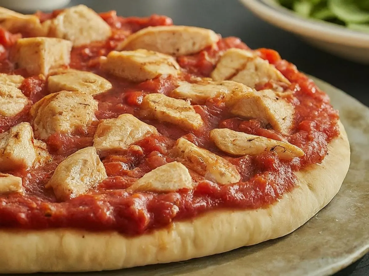 Dairy-Free Small Chicken Pizza (No Cheese)