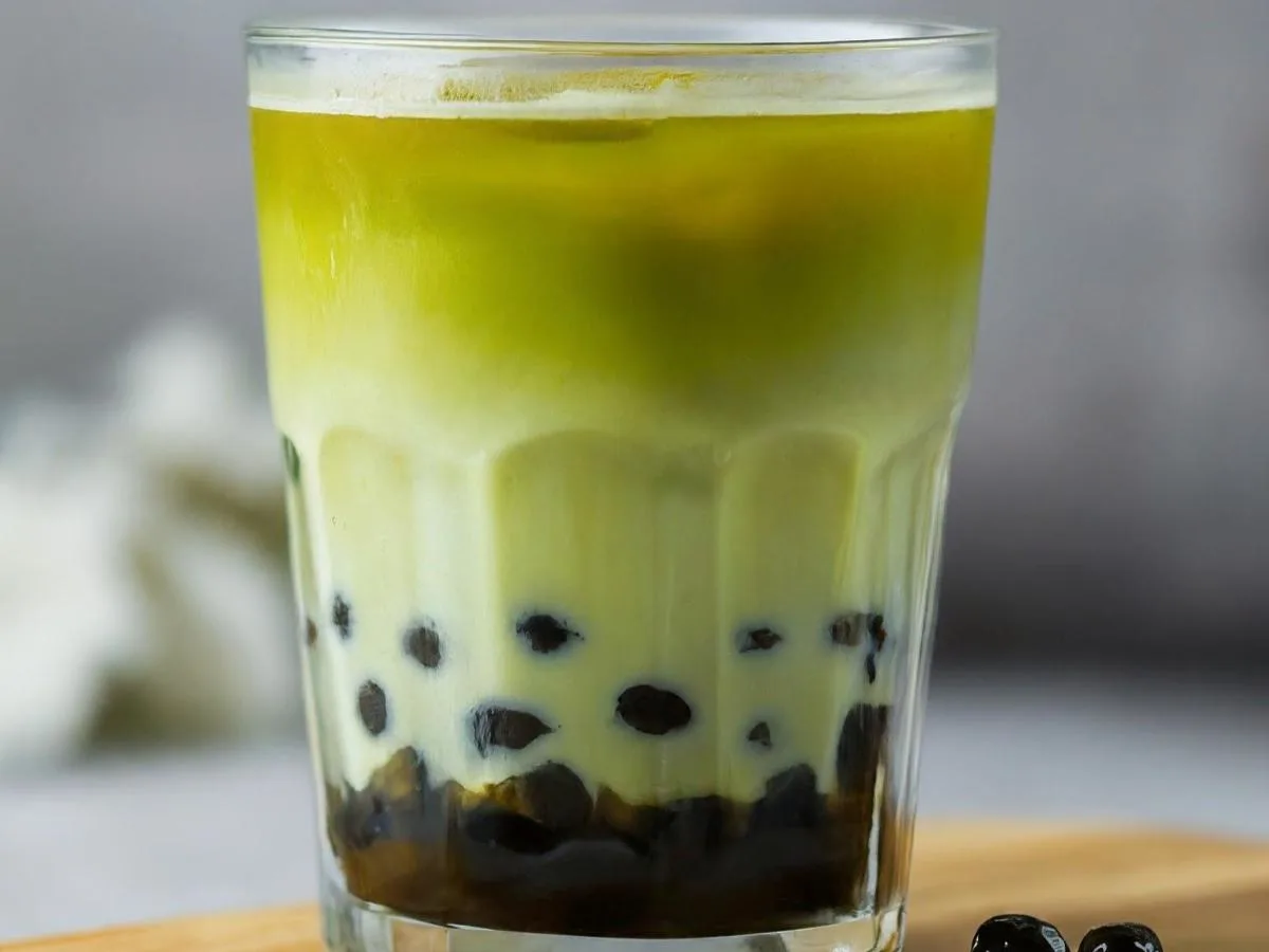 Dairy Free Jasmine milk tea With pearl Boba [25% Sweet]