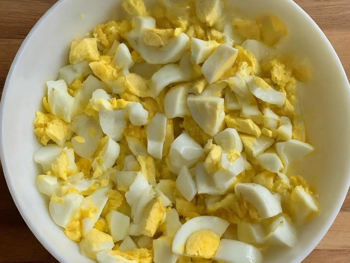 Chopped Hard Boiled Eggs Chopped Hard Boiled Eggs