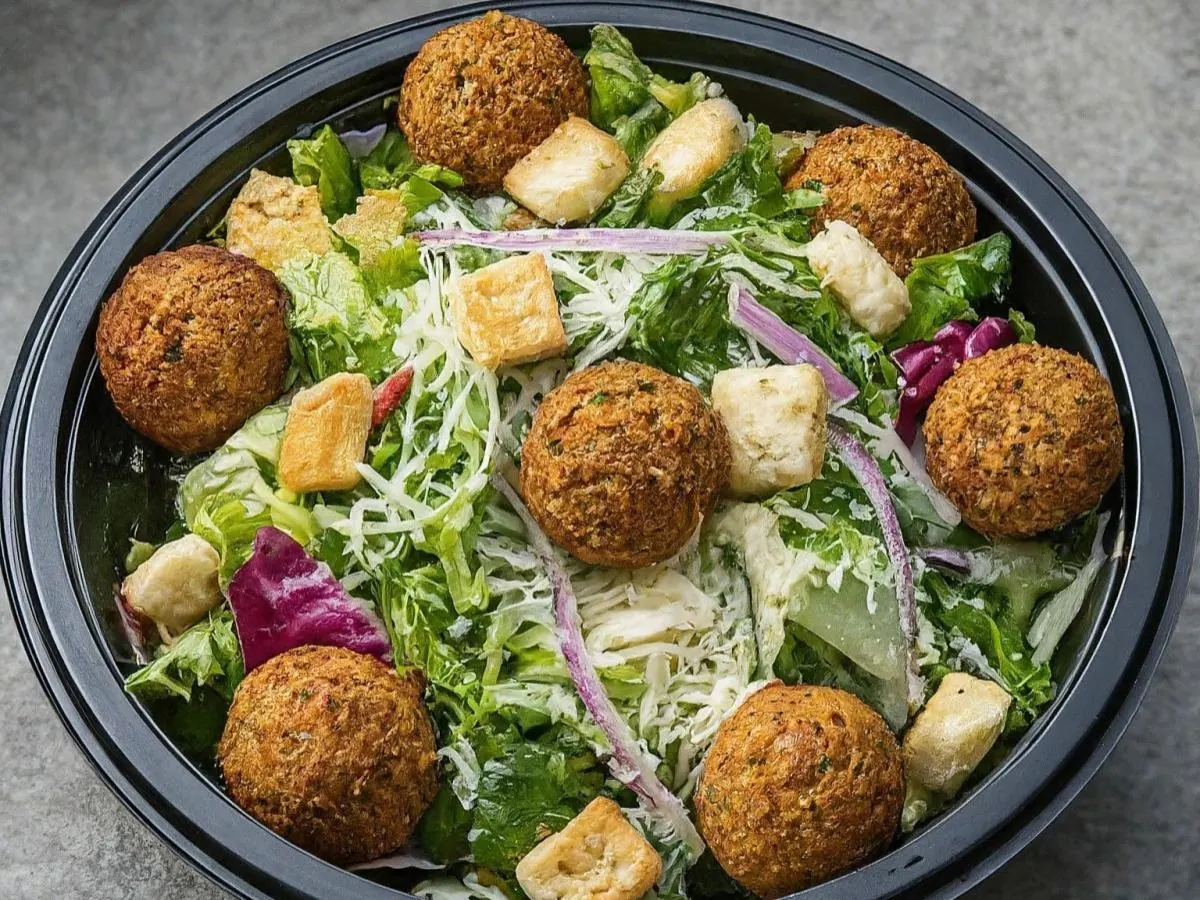 Falafel Taziki's Caesar Salad Box Falafel Taziki's Caesar Salad Box
