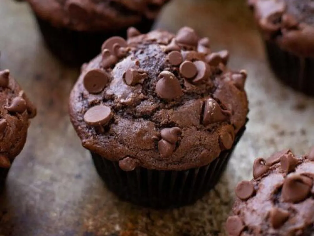 Double Chocolate Chip Muffin Double Chocolate Chip Muffin