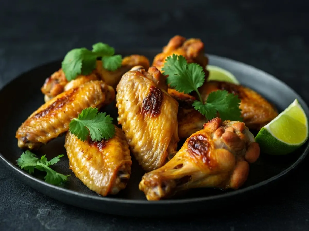 Chicken Wings with Curry-Lime Butter