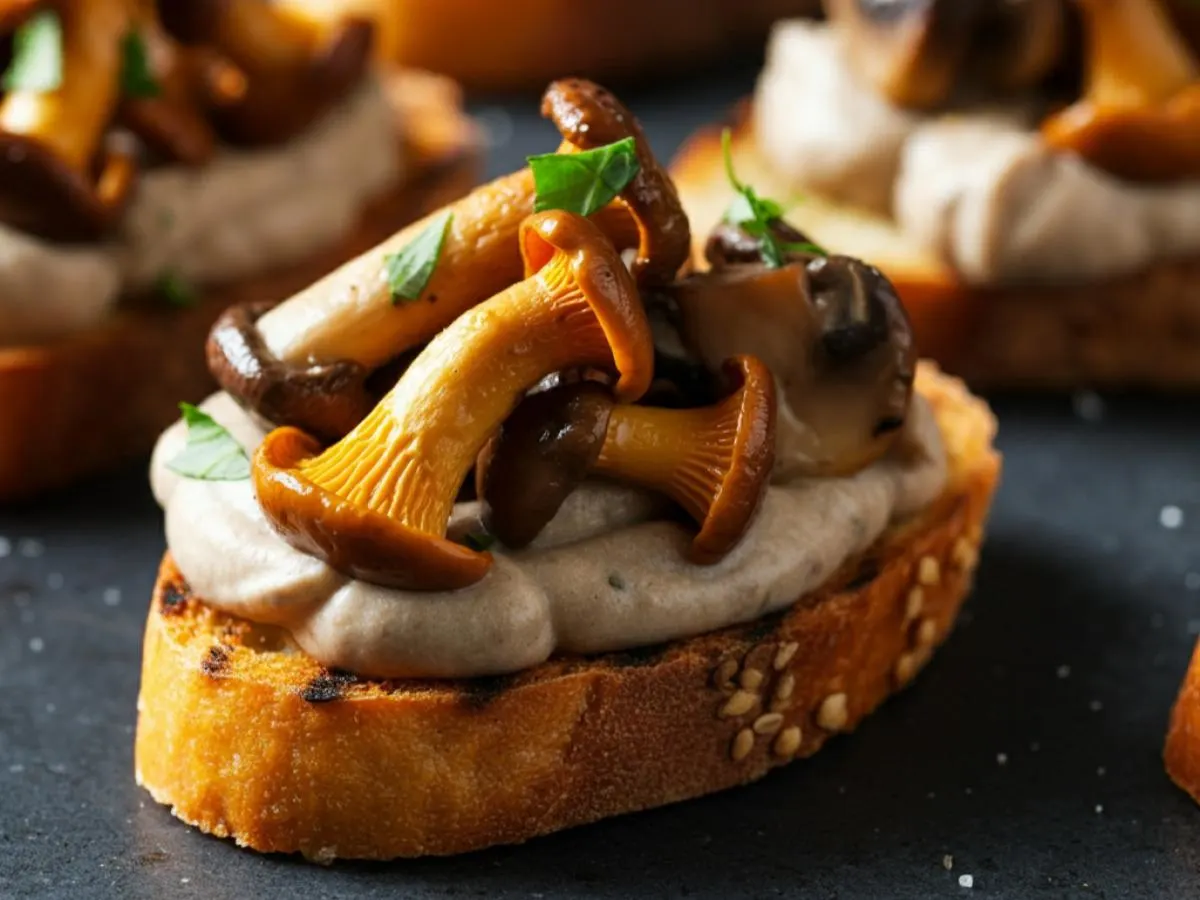 Wild Mushroom Mousse Toast