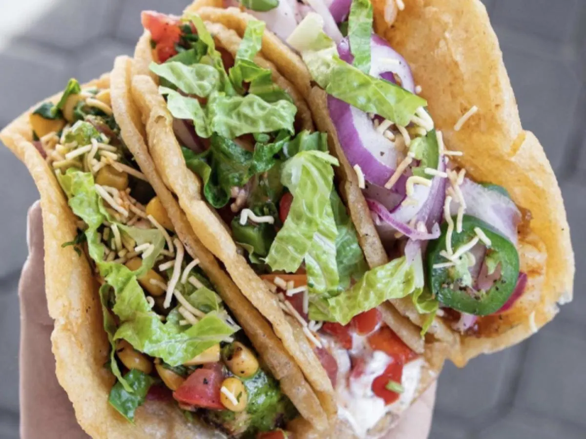 Chicken Curry Tacos With Puri Chicken Curry Tacos With Puri