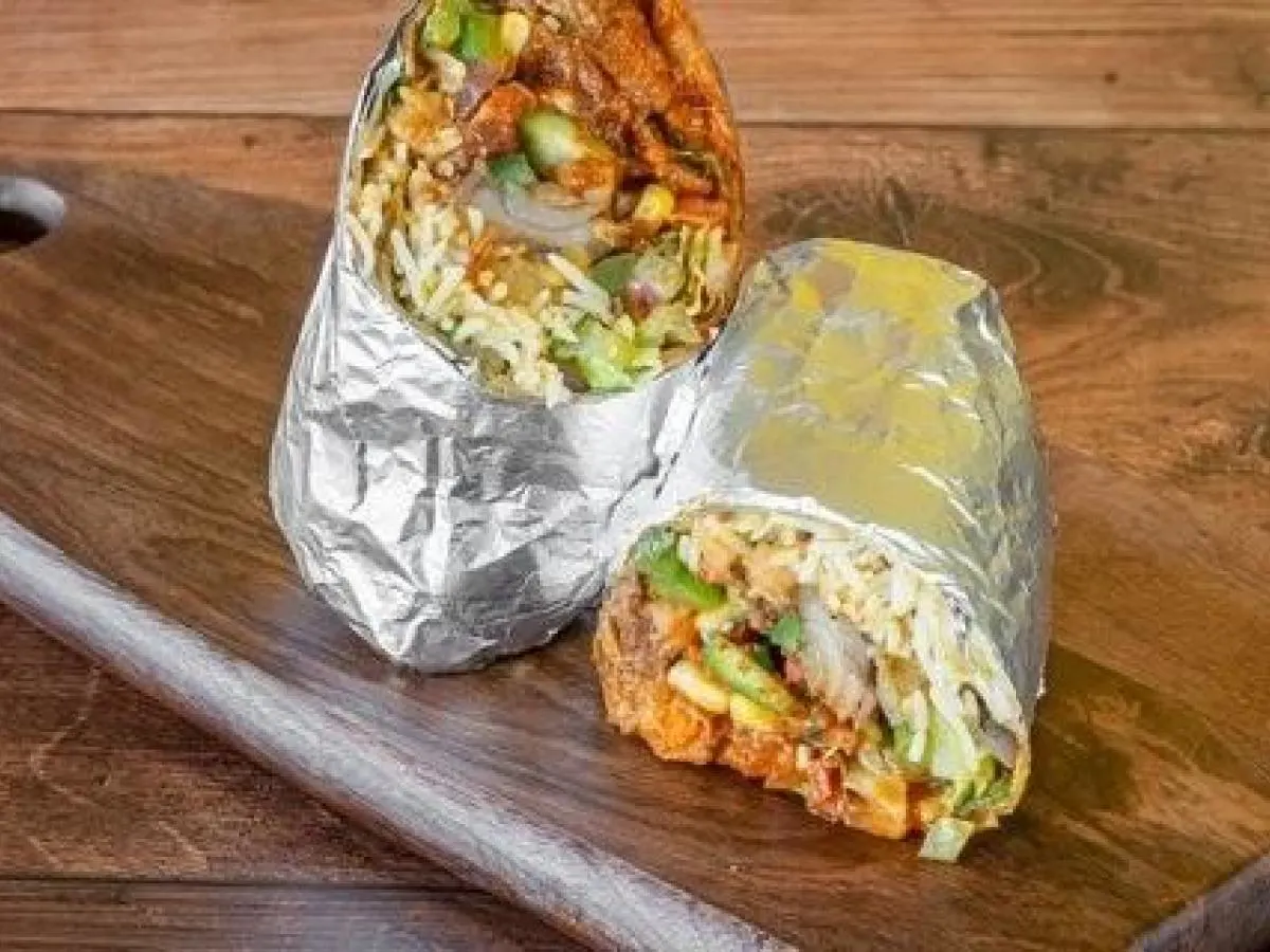 Lamb Curry Burrito With White Flour Tortilla Lamb Curry Burrito With White Flour Tortilla