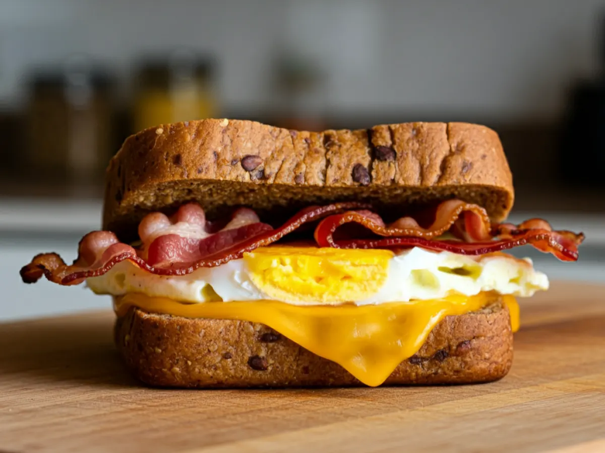 Gluten Free Bacon Breakfast Sandwich Gluten Free Bacon Breakfast Sandwich