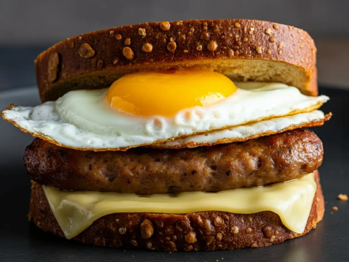 Gluten Free Sausage Breakfast Sandwich Gluten Free Sausage Breakfast Sandwich