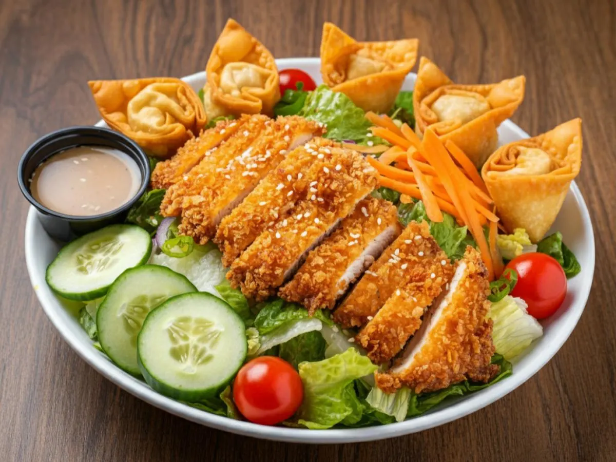 Crispy Chicken Salad With Soy Sesame Dressing