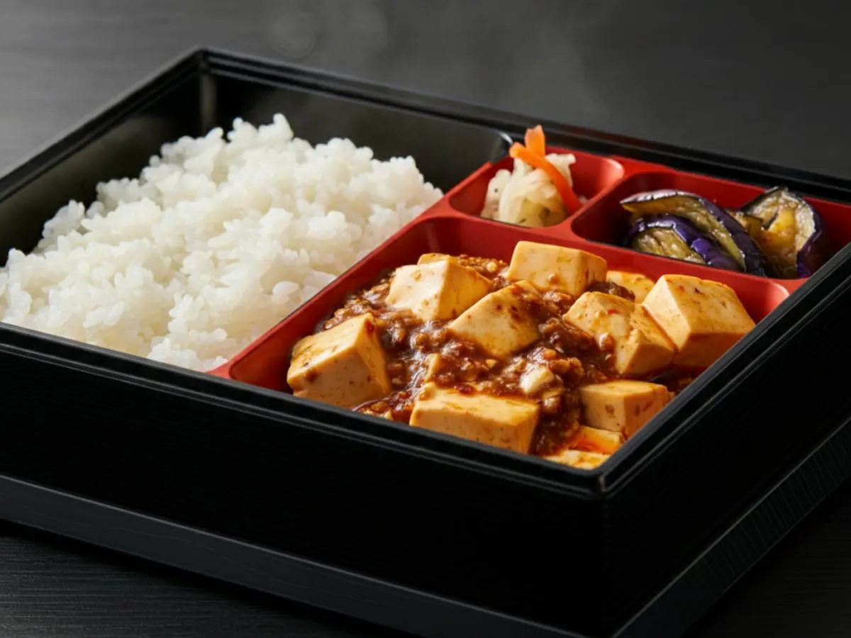 Mapo Tofu | Sauteed Eggplant with Spicy Garlic Sauce | Rice Mapo Tofu | Sauteed Eggplant with Spicy Garlic Sauce | Rice