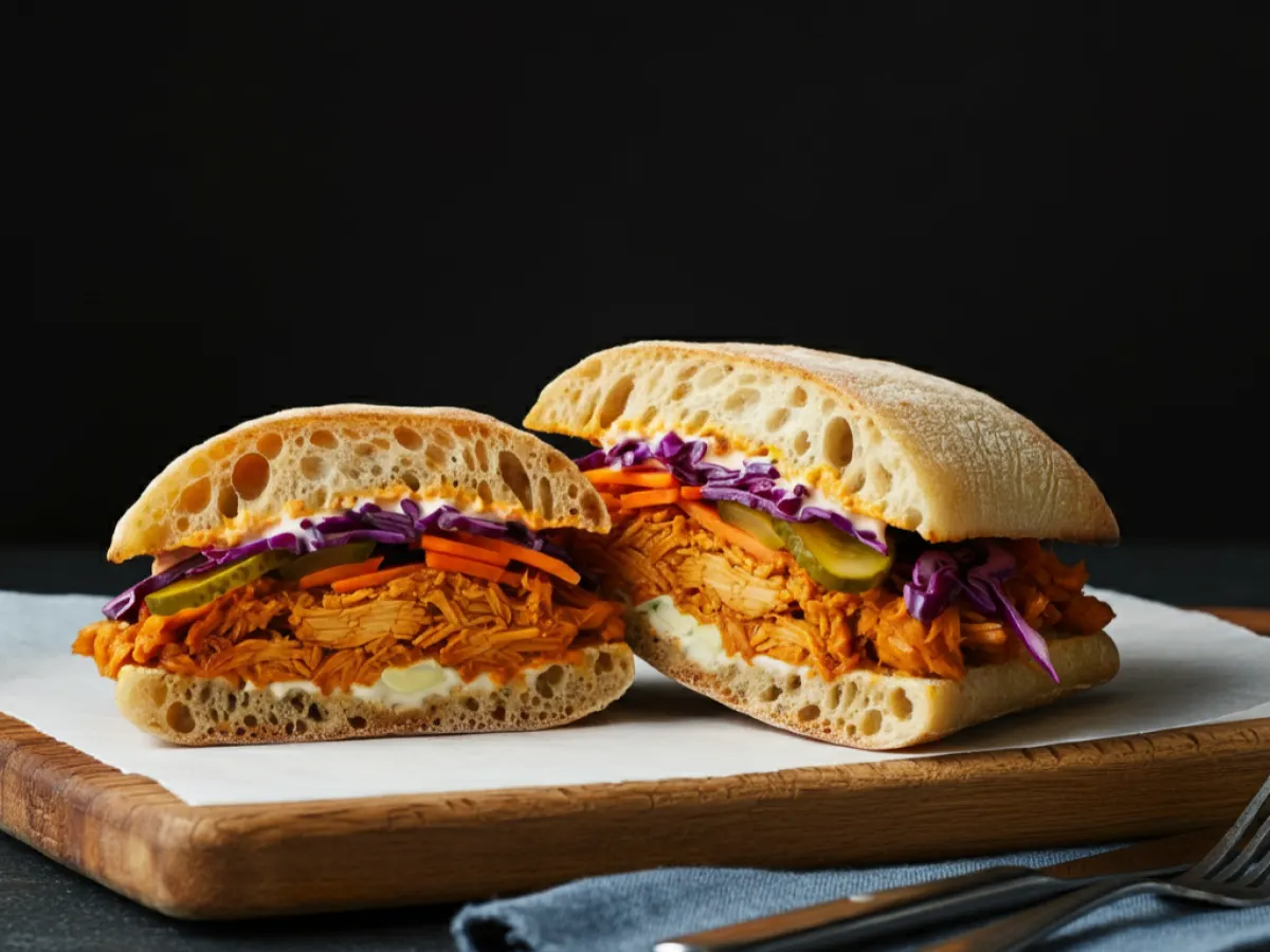 Gluten Free Vegan Pulled "Pork" Sandwiches