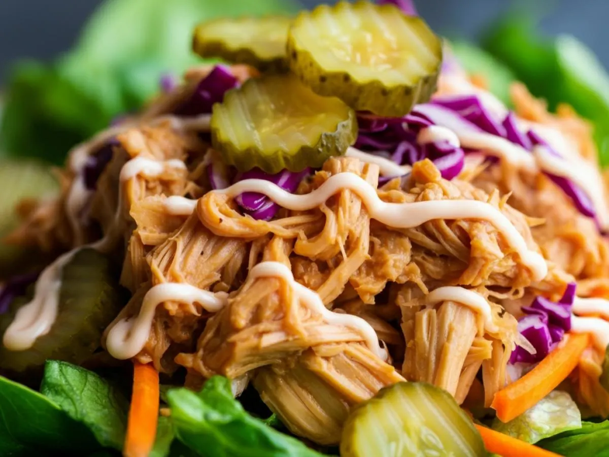 Vegan Pulled "Pork" Salad