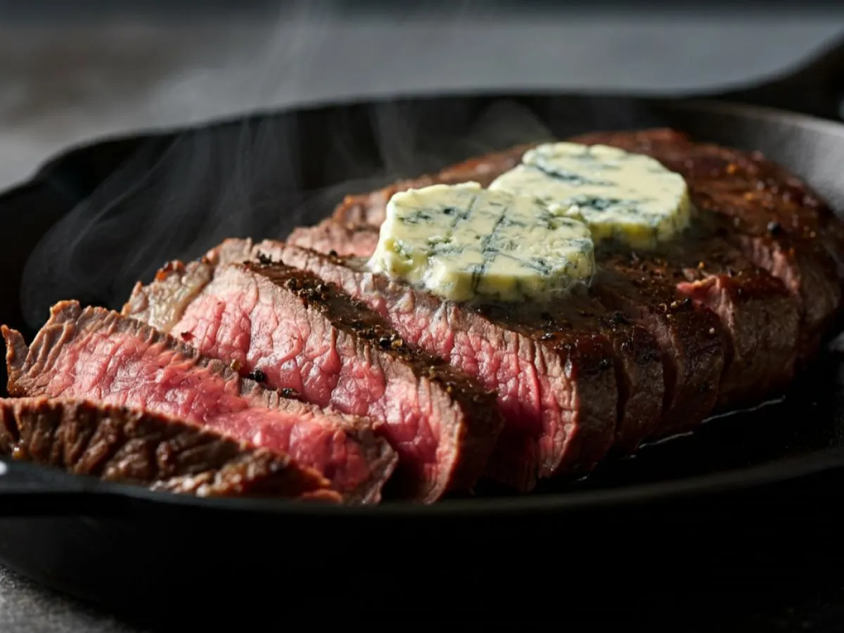 Flank Steak with Gorgonzola