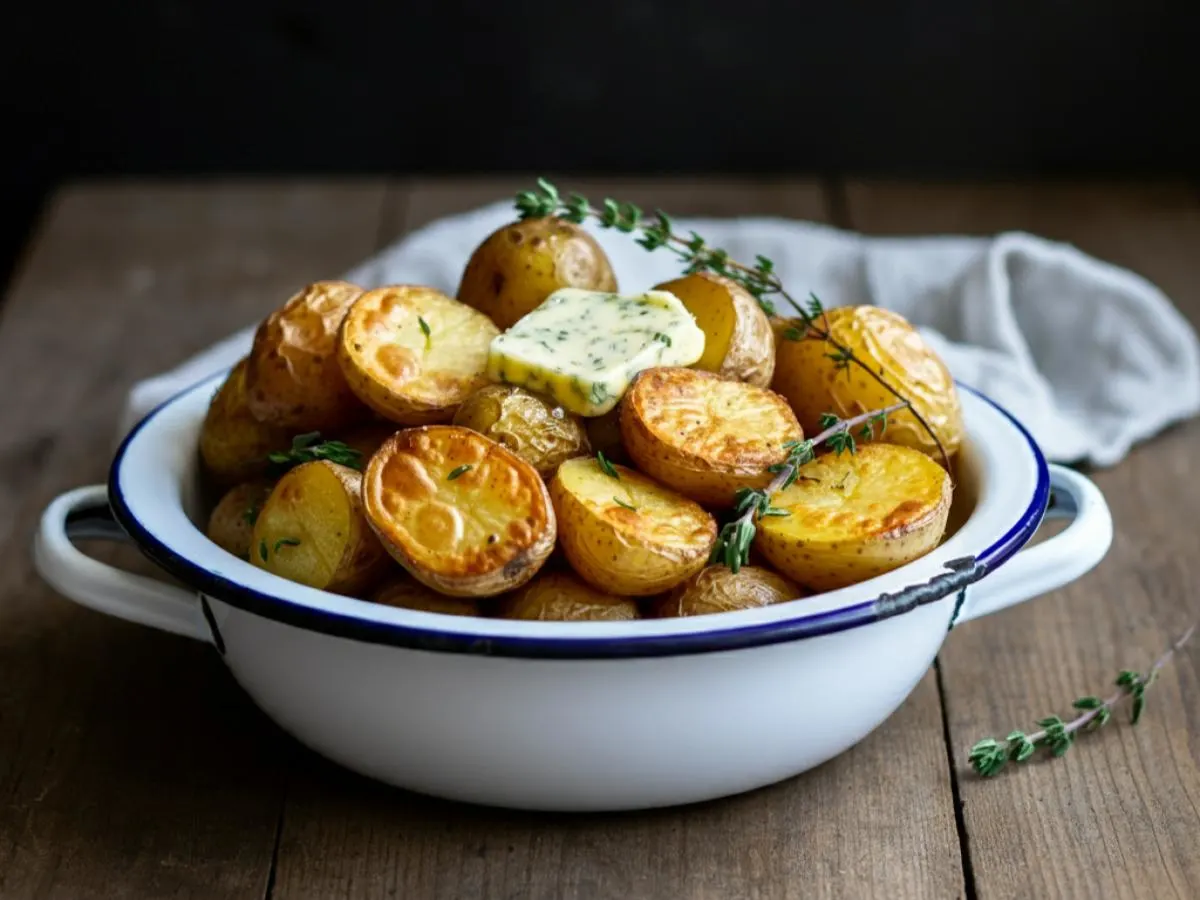 Potatoes with Herbs and Garlic Butter