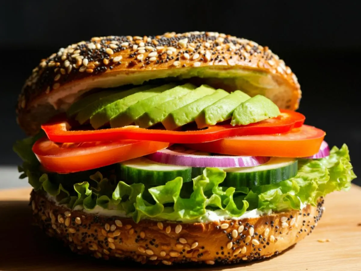 Vegan Bagel Sandwich Vegan Bagel Sandwich