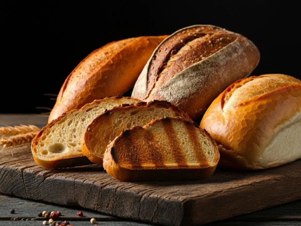 Assorted Toasted Gourmet Breads Assorted Toasted Gourmet Breads