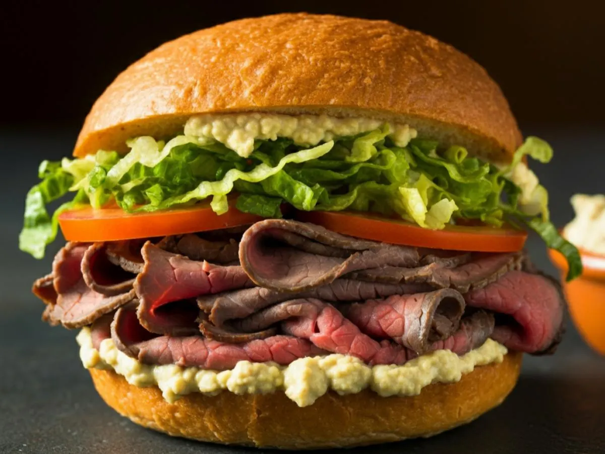 Kick-N-Roast Beef Sandwich Kick-N-Roast Beef Sandwich