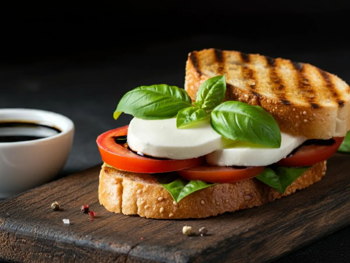 Caprese Panini with Fries