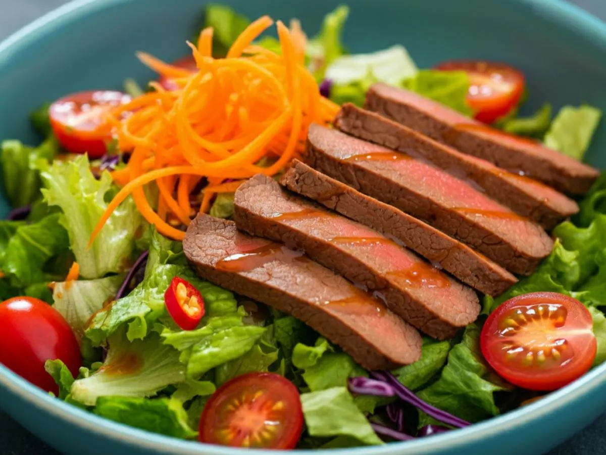 Spicy Asian Salad - Plantspired Steak