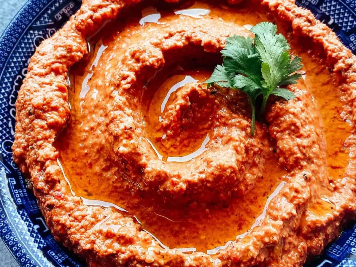 Muhammara Red Pepper, Walnut, Pomegranate Dip Muhammara Red Pepper, Walnut, Pomegranate Dip
