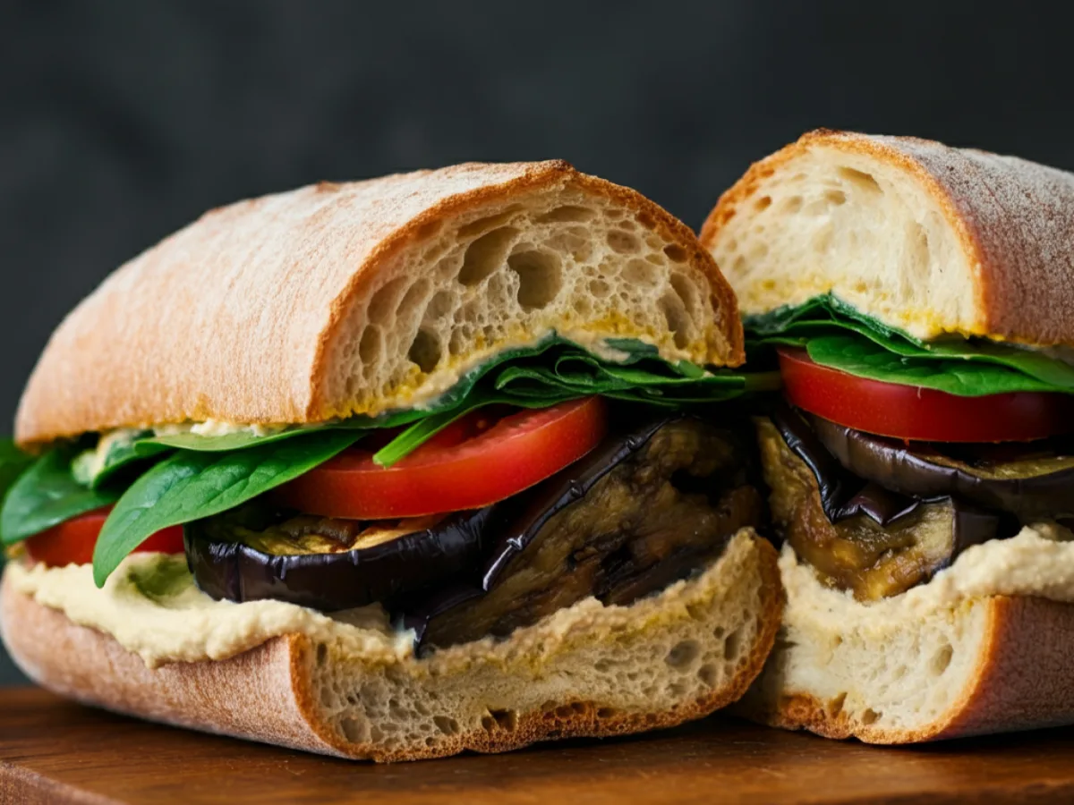 Middle Eastern Vegan Sandwich Middle Eastern Vegan Sandwich