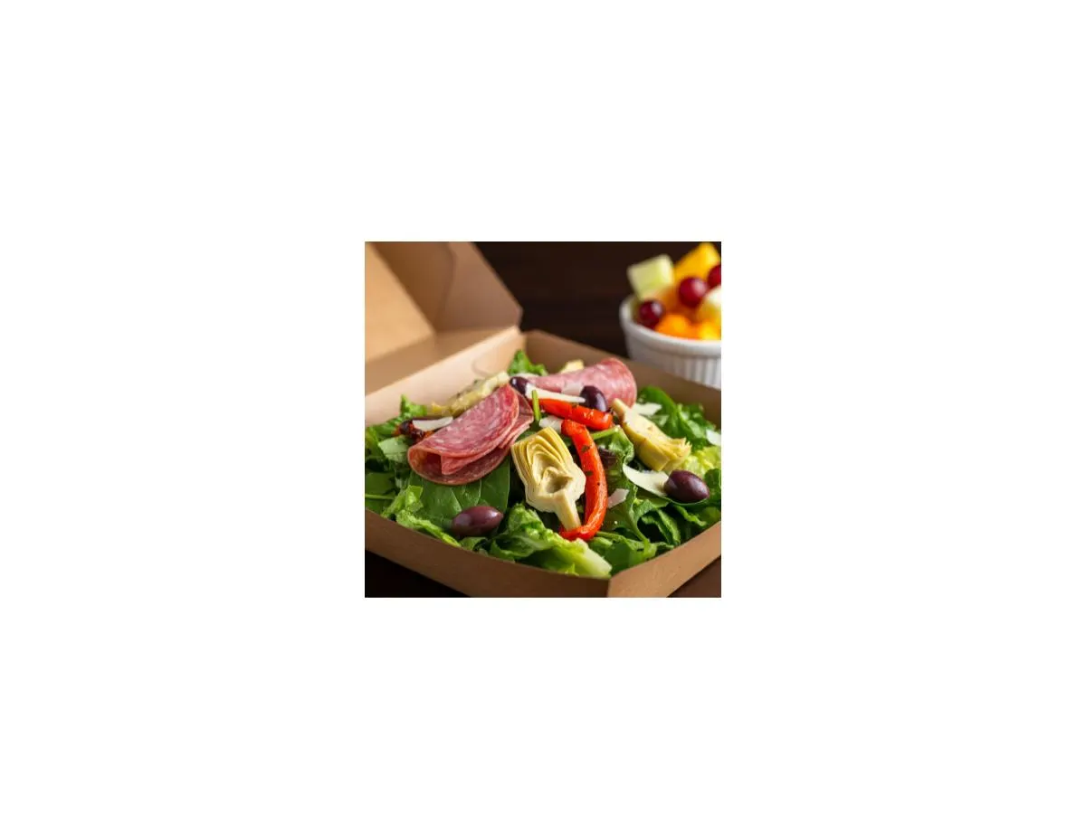 Antipasto Salad Boxed Meal | Fruit Cup Antipasto Salad Boxed Meal | Fruit Cup