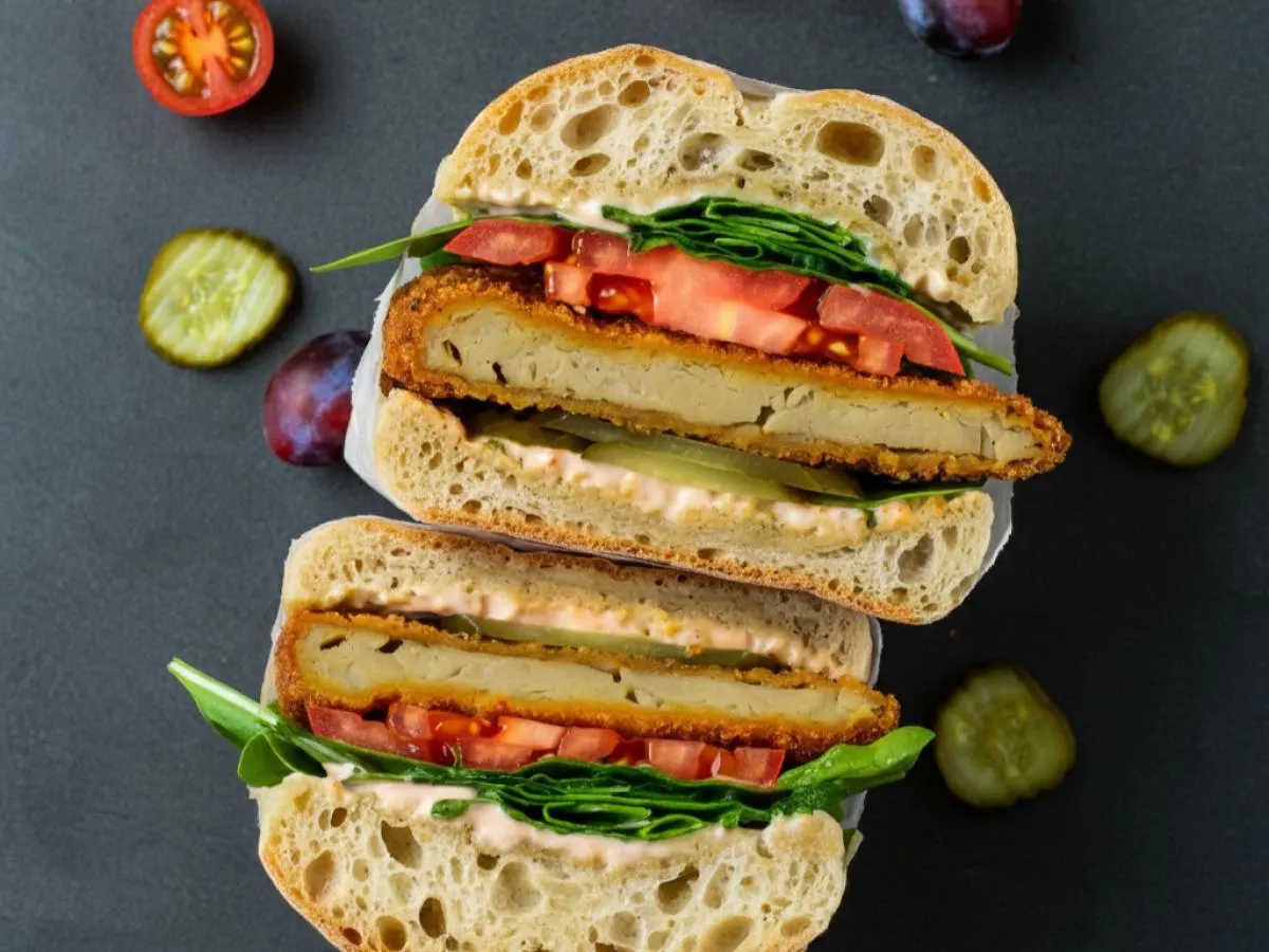 Vegan Schnitzel Sandwich Vegan Schnitzel Sandwich