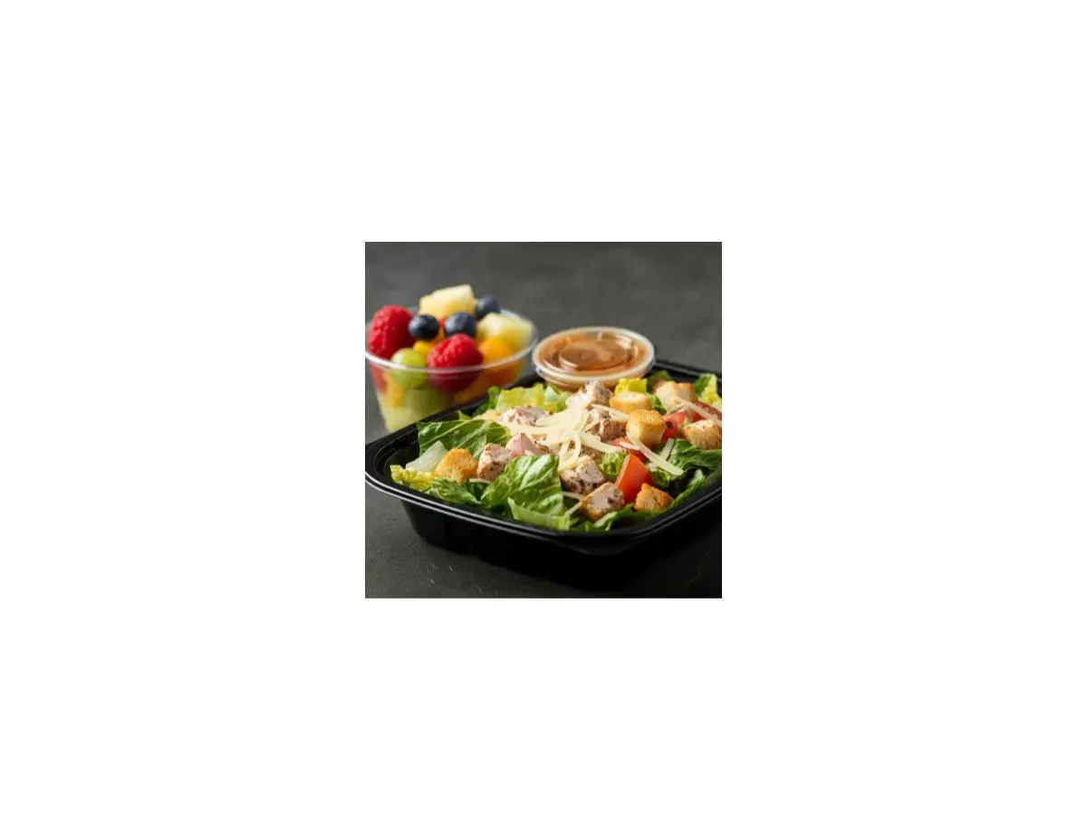 Caesar Entree Salad Boxed Meal | Fruit Cup Caesar Entree Salad Boxed Meal | Fruit Cup