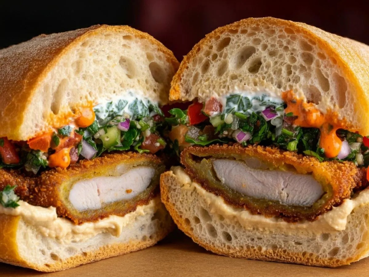 Med Schnitzel Sandwich Med Schnitzel Sandwich
