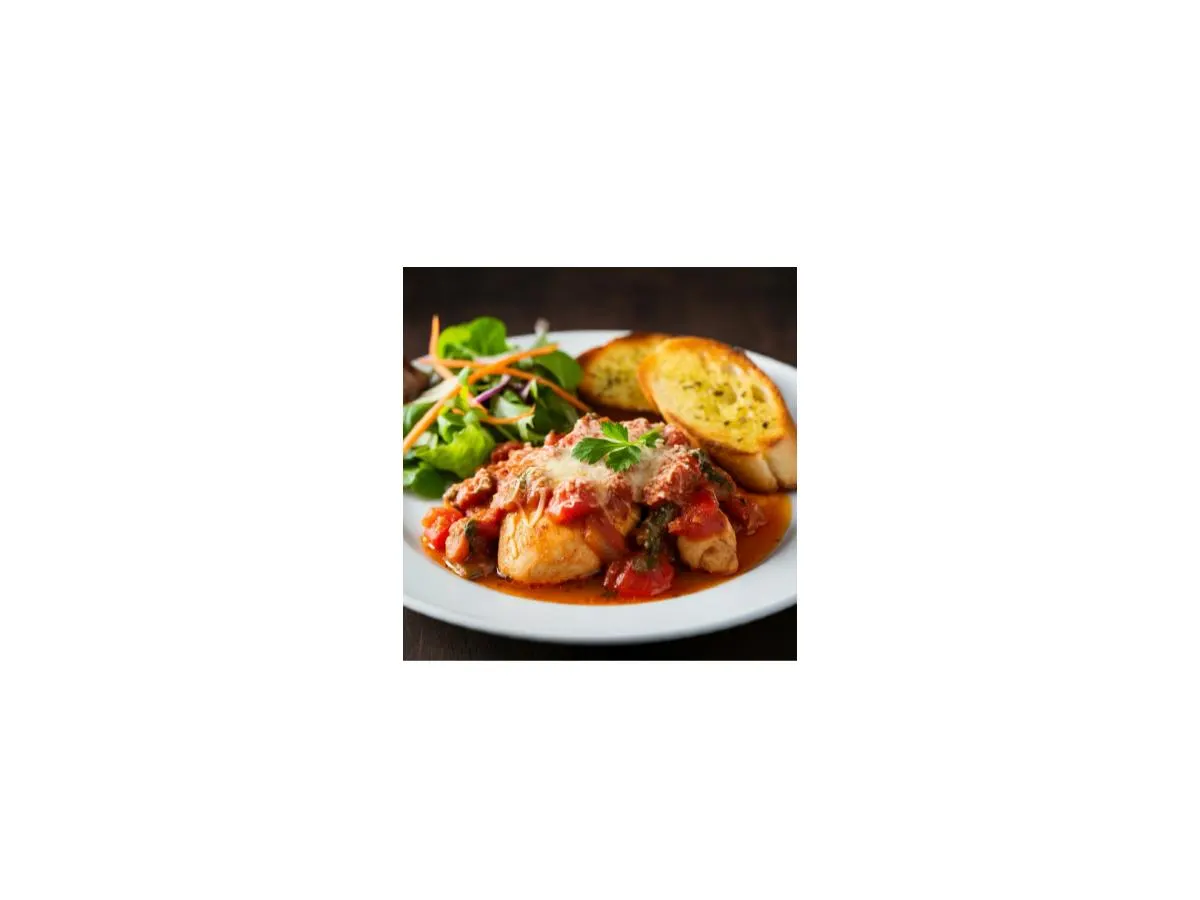 Chicken Cacciatore | Side Garden Salad Chicken Cacciatore | Side Garden Salad