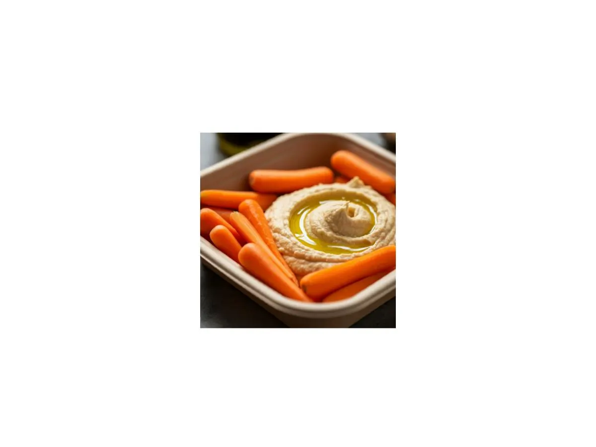 Roasted Garlic Hummus & Baby Carrots Roasted Garlic Hummus & Baby Carrots