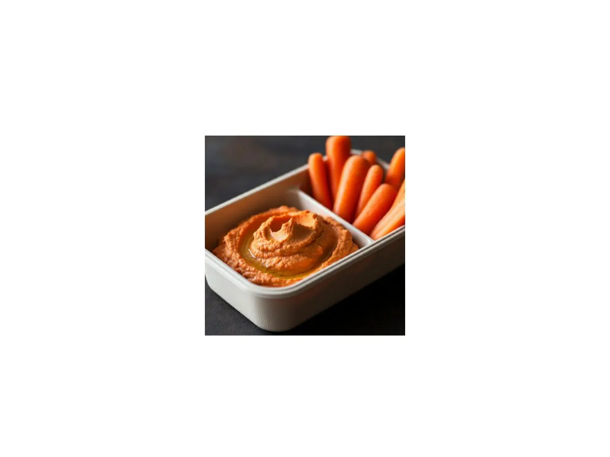 Red Pepper Hummus & Baby Carrots Red Pepper Hummus & Baby Carrots