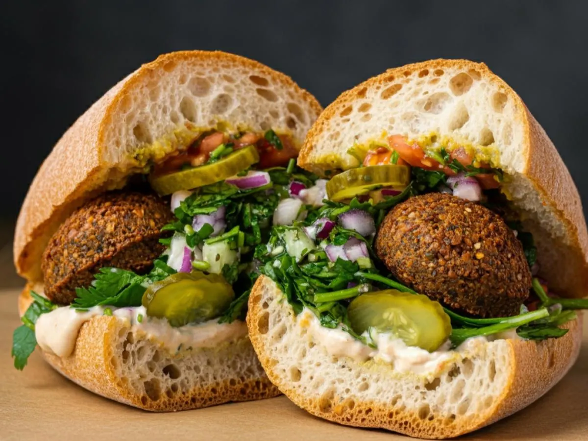 Gluten Free Falafel Sandwich Gluten Free Falafel Sandwich