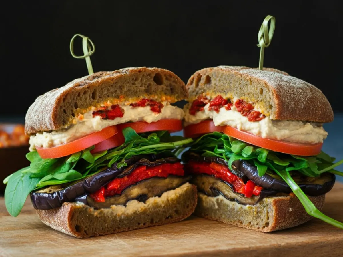 Gluten Free Middle Eastern Eggplant Sandwich Gluten Free Middle Eastern Eggplant Sandwich