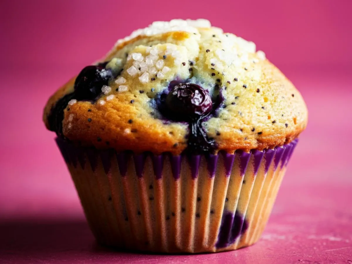 Blueberry Lemon Poppyseed Muffin Blueberry Lemon Poppyseed Muffin