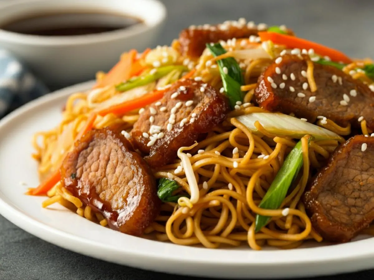 BBQ Pork Chow Mein