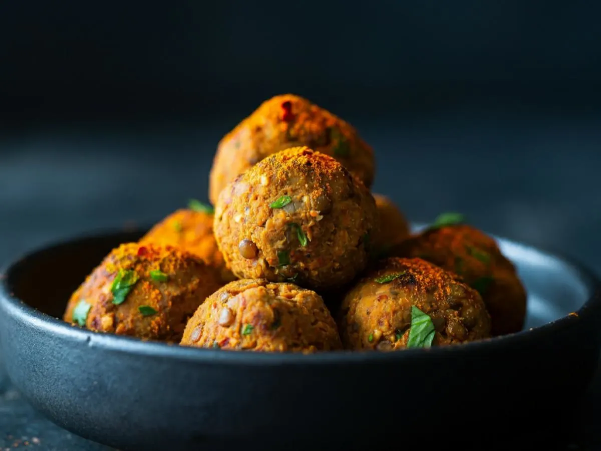 Vegan Spiced Meatballs