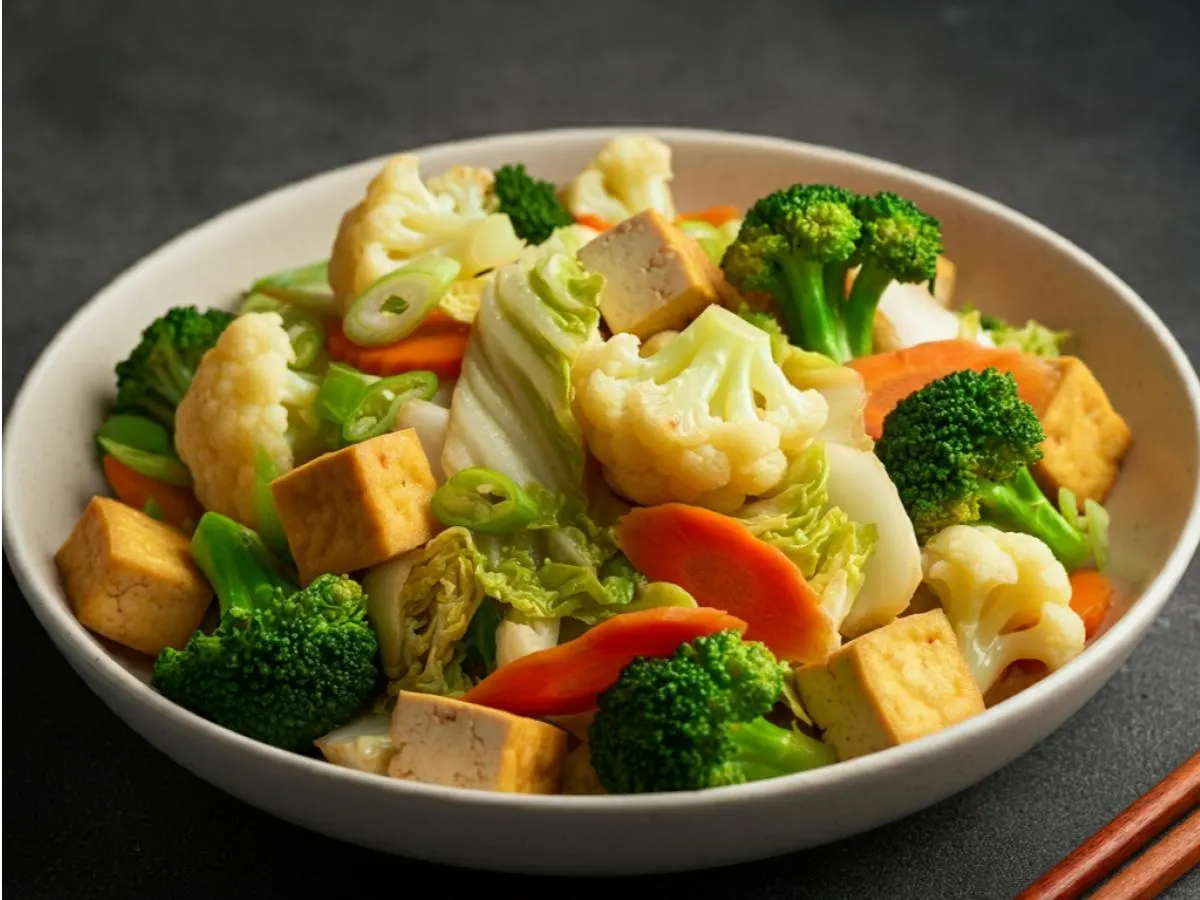 Vegetable Delight Stir-Fry with Tofu Vegetable Delight Stir-Fry with Tofu