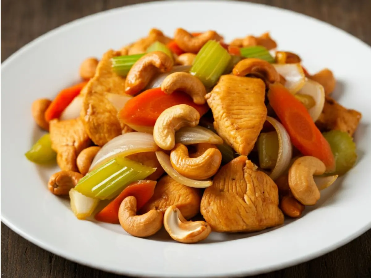Golden Cashew Stir-Fry with Chicken Golden Cashew Stir-Fry with Chicken