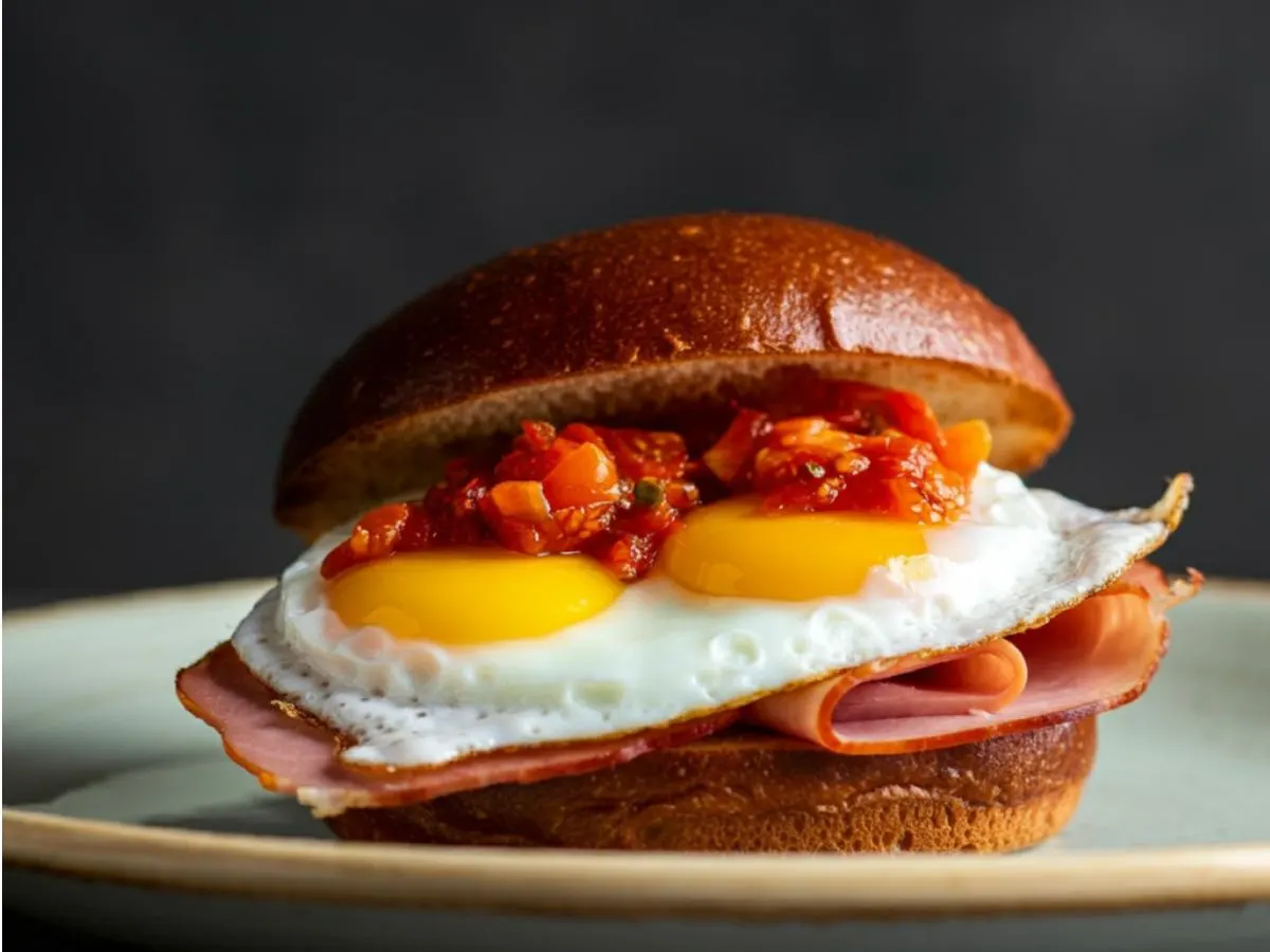 Gluten Free Organic Egg Sandwich With Ham Gluten Free Organic Egg Sandwich With Ham