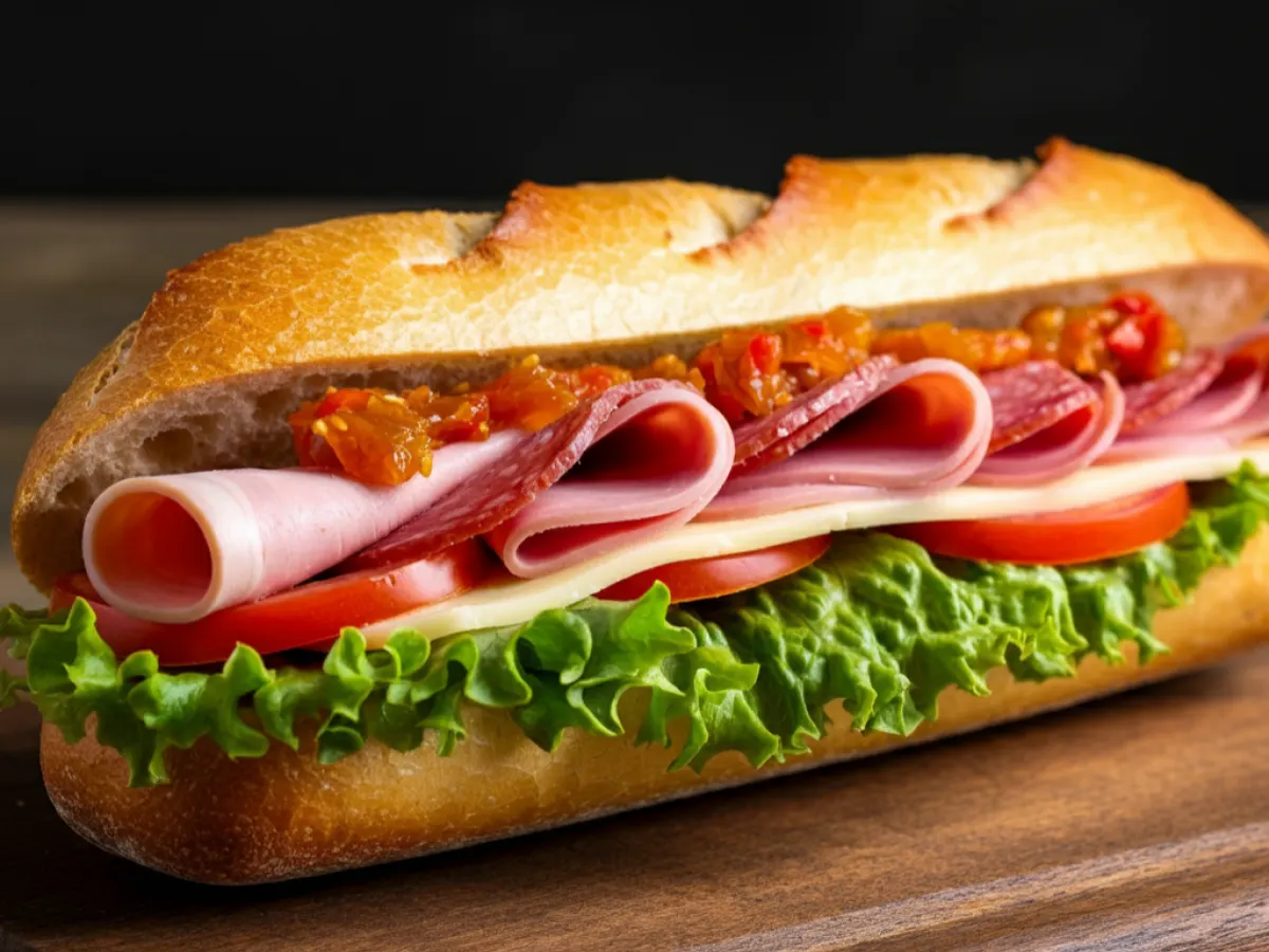 Italian with Prosciutto Sandwich with Potato Chips and a Cookie