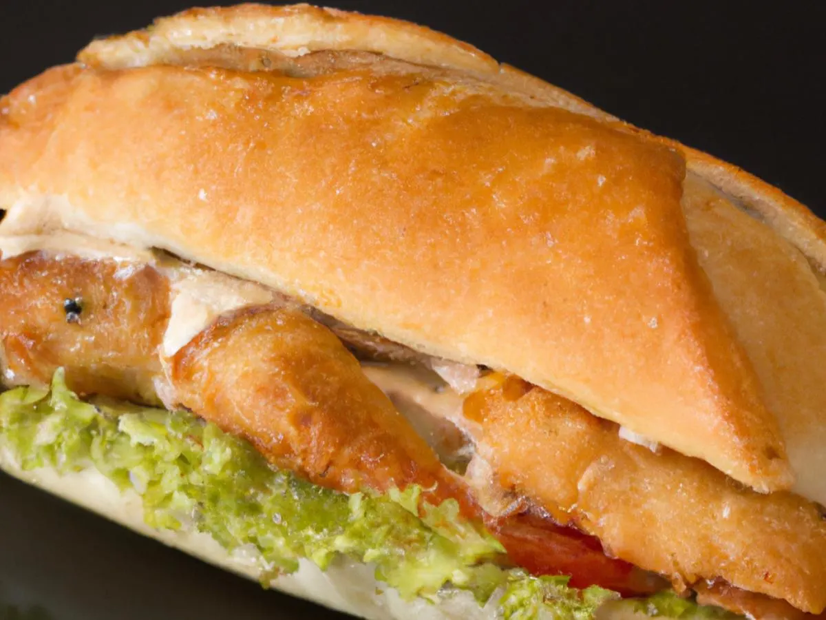 Fried Chicken Sandwich with French Fries