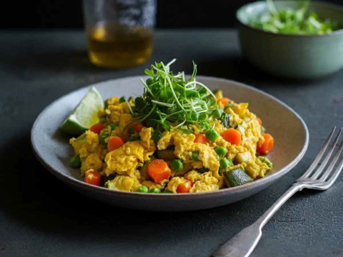Vegan Seasonal Mixed Veggie Scramble Vegan Seasonal Mixed Veggie Scramble