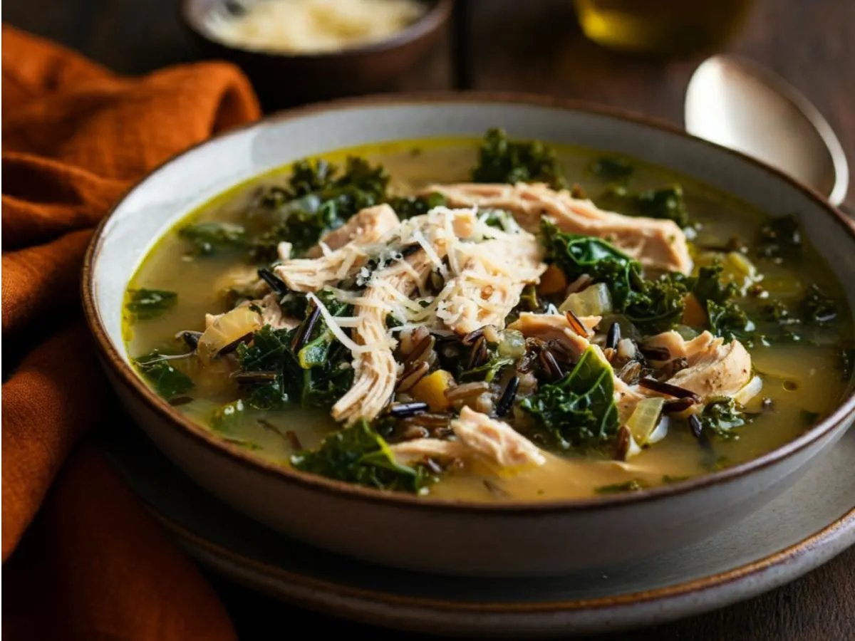 Rustic Chicken and Wild Rice Soup Rustic Chicken and Wild Rice Soup