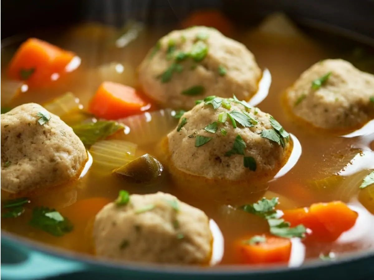 Spicy Hangover Soup with Matzah Balls Spicy Hangover Soup with Matzah Balls