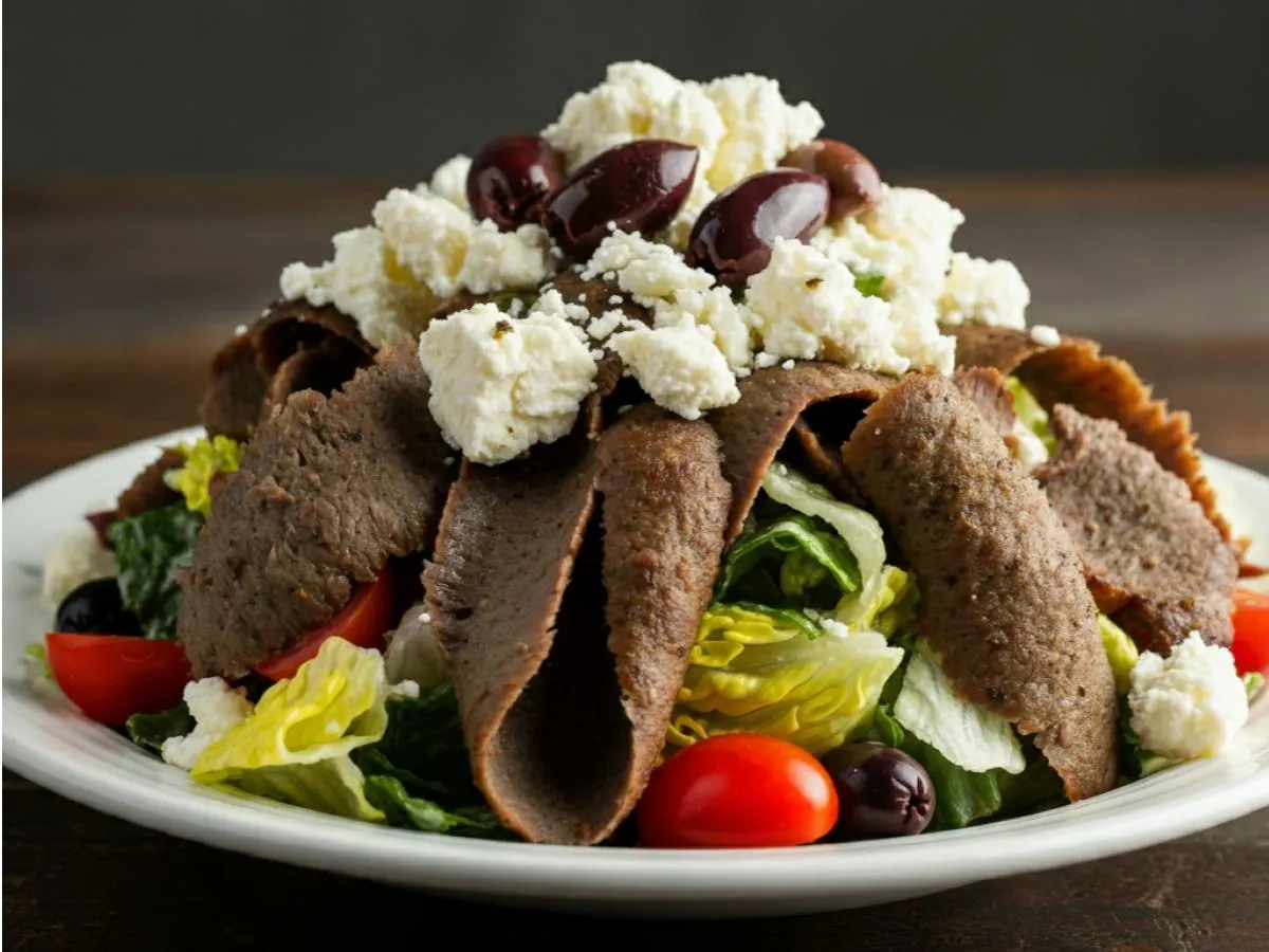 Greek Salad with Gyro Boxed Meal Greek Salad with Gyro Boxed Meal