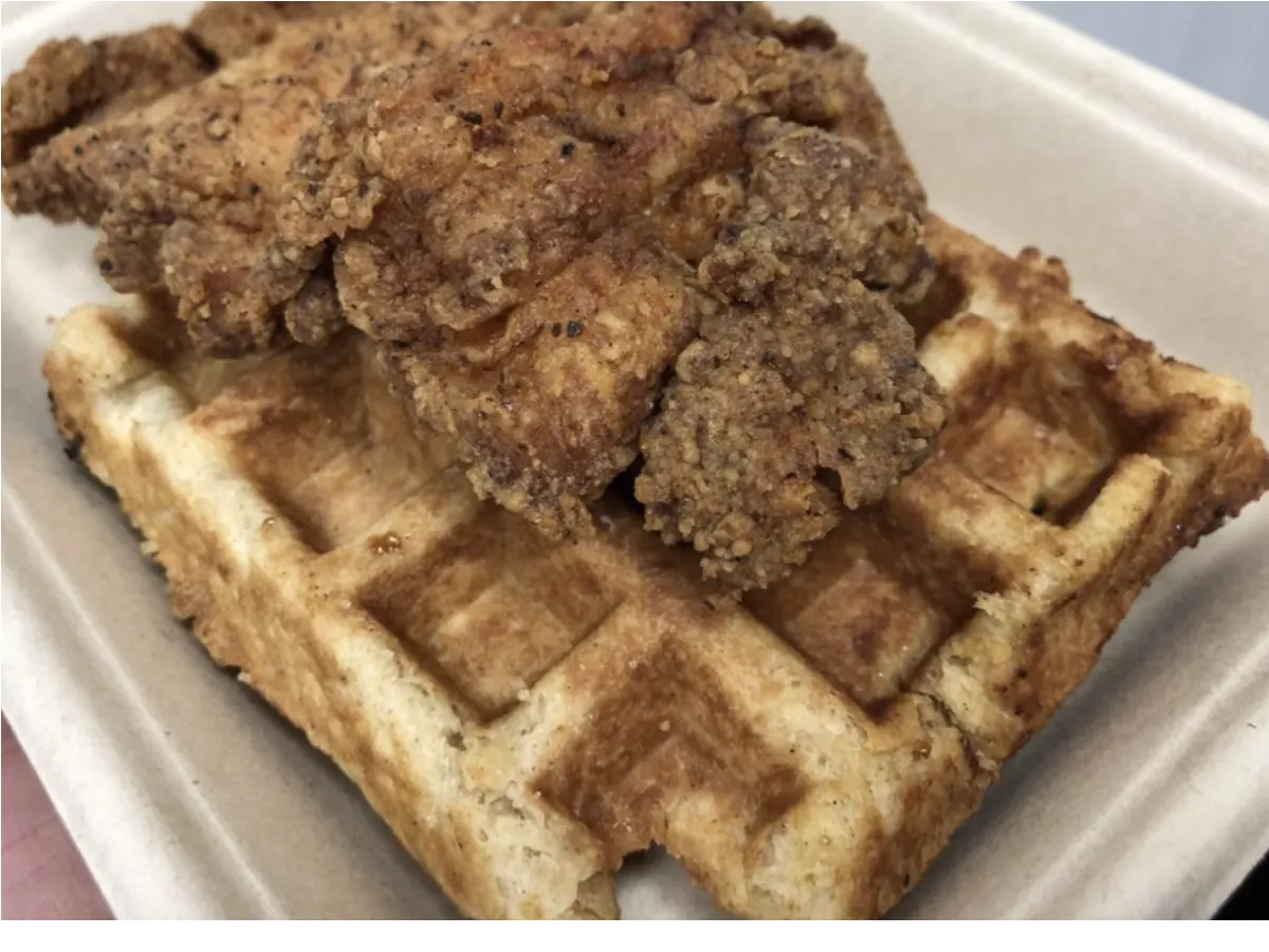 Fried Chicken and Waffle Breakfast Combo Fried Chicken and Waffle Breakfast Combo