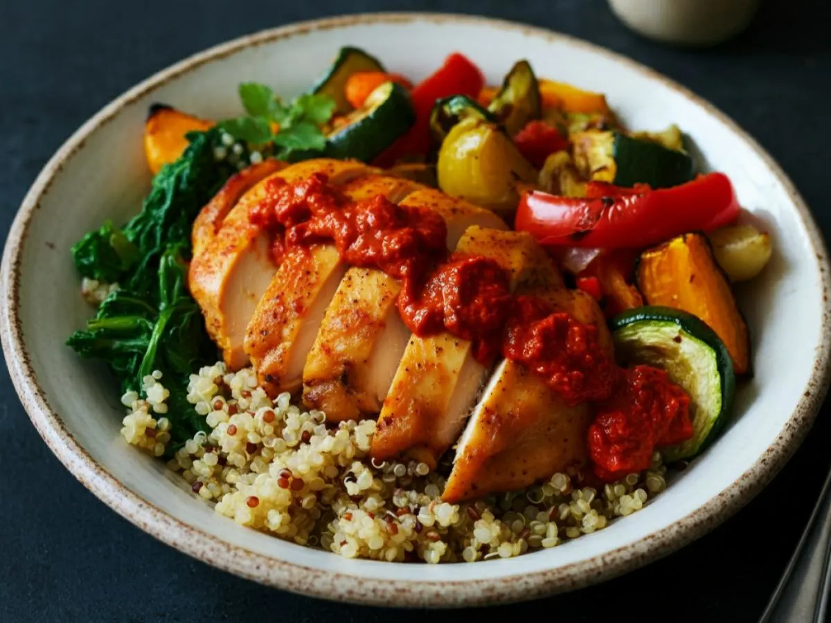 Morrocan Harissa Chicken with Quinoa Morrocan Harissa Chicken with Quinoa